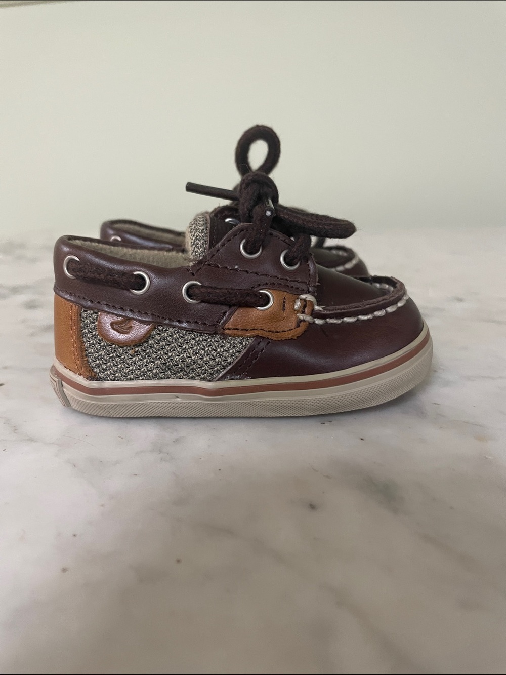 Sperry Bluefish Top Siders Crib Boat Shoes Infant Size 1M